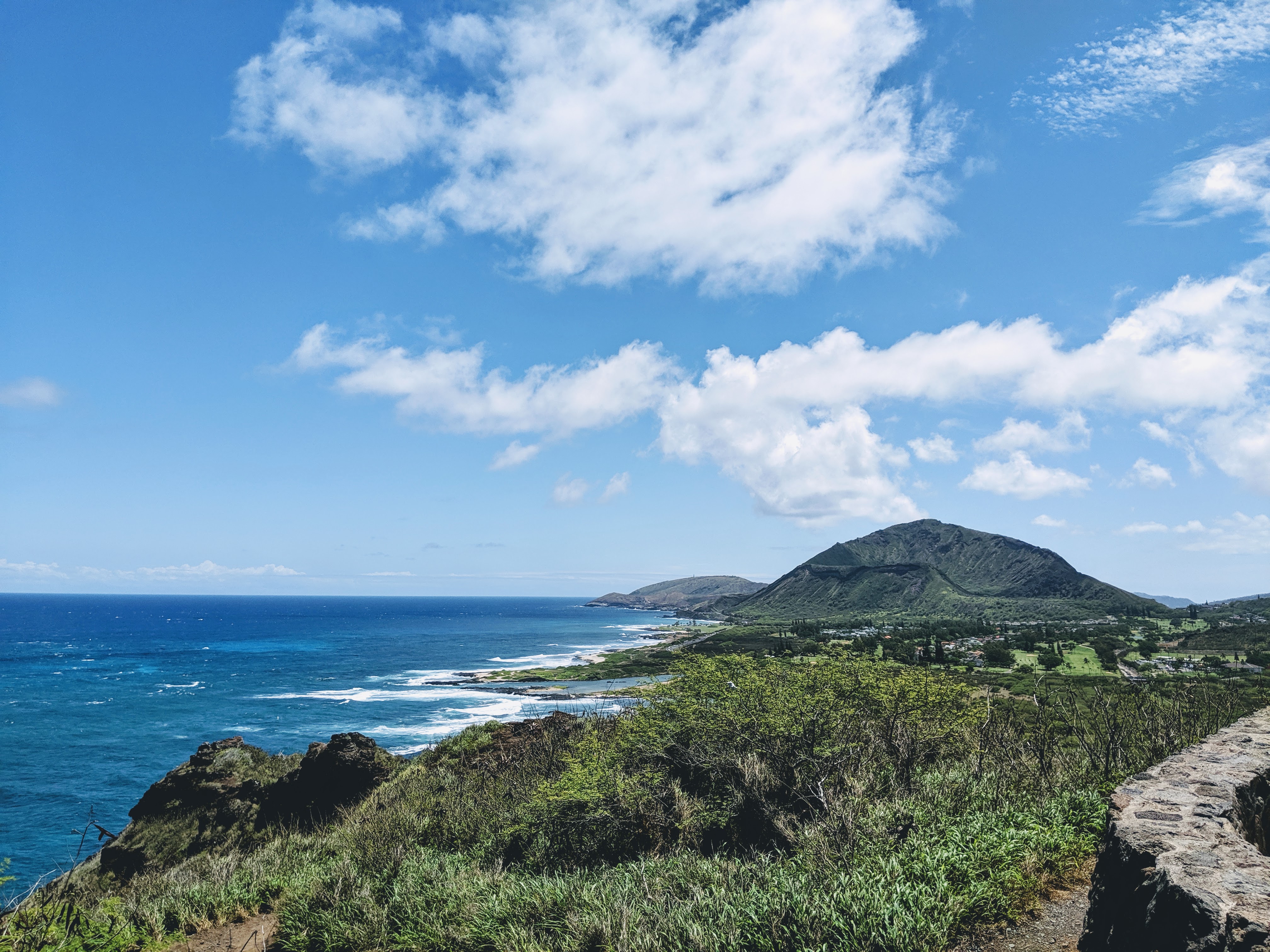 A view from the Makapu'u Point Lighthouse Trailhead.